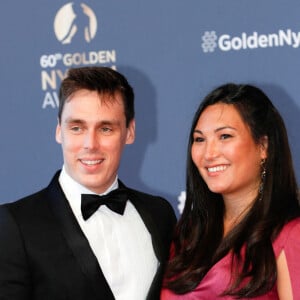 Louis Ducruet et sa femme Marie - Photocall de la cérémonie des Nymphes d'Or du 60ème festival de télévision de Monte Carlo au Grimaldi Forum à Monaco. Le 22 juin 2021. Cette année, beaucoup de lauréats seront présents en hologramme à cause des restrictions sanitaires © Claudia Albuquerque / Bestimage