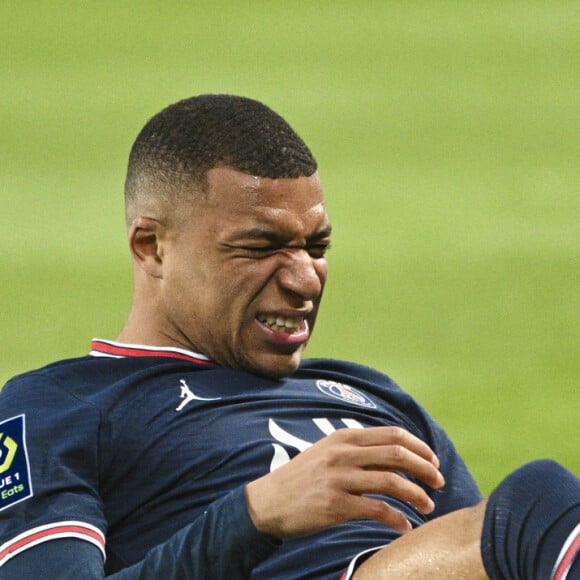 Kylian Mbappe (PSG) - Match de Ligue 1 Uber Eats, PSG Vs Lorient (5-1) au Parc des Princes à Paris le 3 avril 2022. © JB Autissier/Panoramic/Bestimage