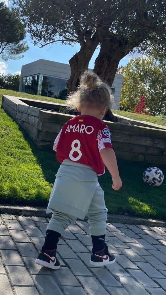 Les enfants d'Antoine Griezmann et Erika Choperena.