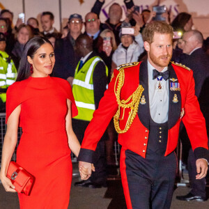 Le prince Harry, duc de Sussex, et Meghan Markle, duchesse de Sussex assistent au festival de musique de Mountbatten au Royal Albert Hall de Londres, Royaume Uni