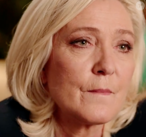 Marine Le Pen invitée de l'émission "Sept à Huit" sur TF1.