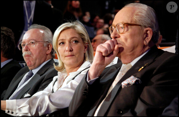 Archives : Jean-Marie et Marine Le Pen au Palais des congrès de Tours