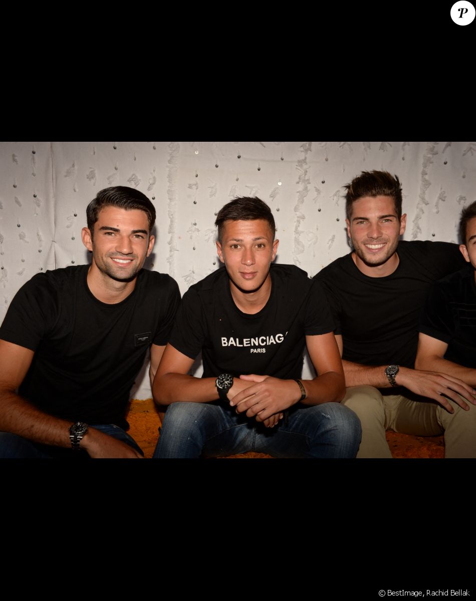 Exclusif - Enzo Zidane (fils de Zinédine Zidane), Driss Zidane (neveu de Zinédine Zidane) et Luca Zidane (fils de Zinédine Zidane) - Les célébrités lors du festival "Marrakech du Rire 2018" à Marrakech, Maroc, le 24 juin 2018. © Rachid Bellak/Bestimage