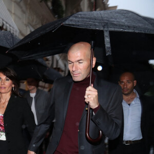 Zinédine Zidane avec sa femme Véronique et leurs enfants Luca et Enzo - A l'occasion des 20 ans de la victoire de l'équipe de France, les bleus 98 se sont rendus à un dîner organisé au Buddha Bar avec les joueurs et leurs familles à Paris, France, le 11 juin 2018.