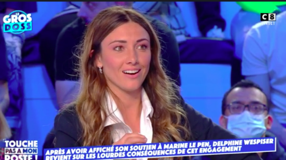 Delphine Wespiser revient sur les insultes reçues après son soutien pour Marine Le Pen dans "Touche pas à mon poste"
