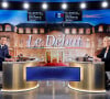 Débat télévisé entre les deux candidats en finale de l'élection présidentielle 2022 Emmanuel Macron pour LREM et Marine Le Pen pour le RN le 20 avril 2022. © Ludovic Marin / Pool / Bestimage 