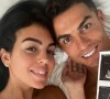 Cristiano Ronaldo et Georgina Rodriguez annonçant attendre des jumeaux. Le 28 octobre 2021.