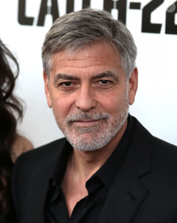 George Clooney à la première de "Catch 22" à Londres, le 15 mai 2019.