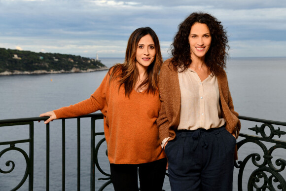 Exclusif -  Fabienne Carat et Linda Hardy durant le tournage du double épisode final de "Section de recherches" à Nice, diffusé le 21 avril sur TF1. © Bruno Bebert / Bestimage
