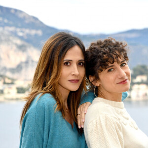 Exclusif - Fabienne Carat et Félicité Chaton durant le tournage du double épisode final de "Section de recherches" à Nice, diffusé le 21 avril sur TF1. © Bruno Bebert / Bestimage