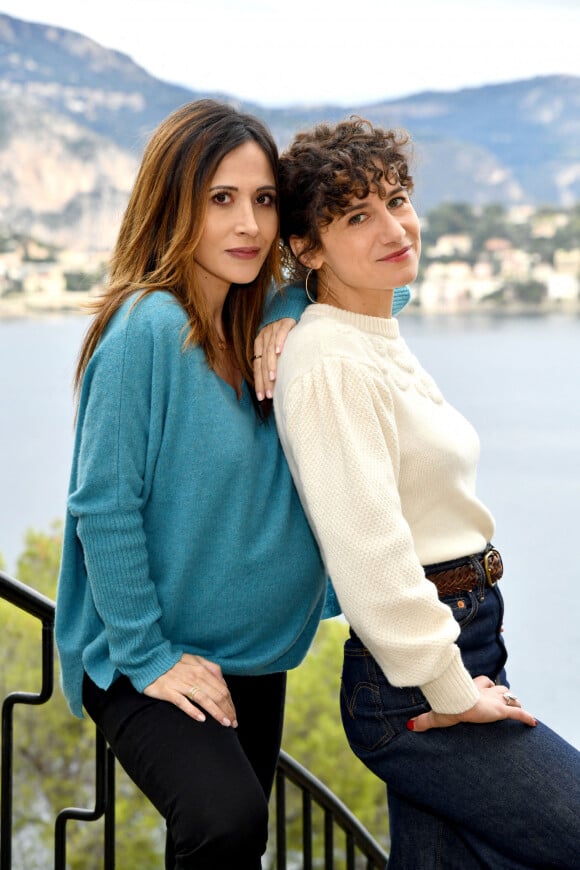 Exclusif - Fabienne Carat et Félicité Chaton durant le tournage du double épisode final de "Section de recherches" à Nice, diffusé le 21 avril sur TF1. © Bruno Bebert / Bestimage