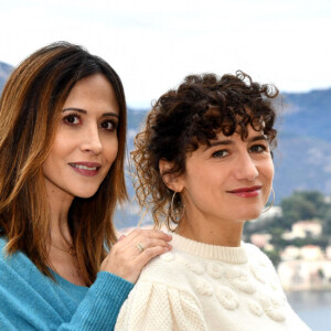 Exclusif - Fabienne Carat et Félicité Chaton durant le tournage du double épisode final de "Section de recherches" à Nice, diffusé le 21 avril sur TF1. © Bruno Bebert / Bestimage