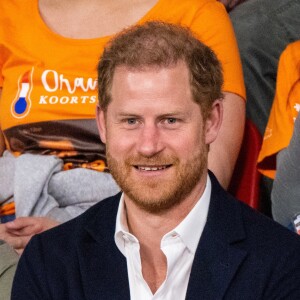 Le prince Harry, duc de Sussex, assiste à la dynamophilie lors de la 5ème édition des Jeux Invictus 2020 au Zuiderpark à La Haye, Pays-Bas