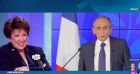 Roselyne Bachelot fait une belle grimace lors de la diffusion de l'allocution d'Eric Zemmour durant la soirée électorale de France 2 pour le second tour des présidentielles.