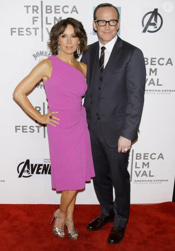 Jennifer Grey et Clark Gregg au Tribeca Film Festival le 28 avril 2012.