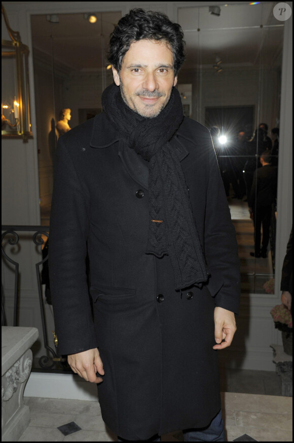 Pascal Elbé lors de l'inauguration de la nouvelle boutique Balmain, rue François 1er à Paris, le 25 janvier 2010
