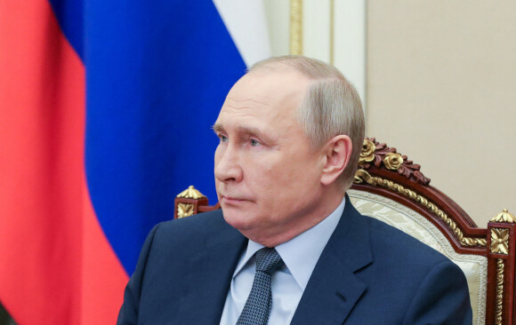 Vladimir Poutine lors d'une conférence sur la sécurité à Moscou le 22 avril 2022