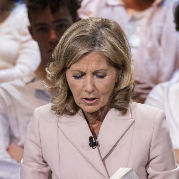 Exclusif - Claire Chazal - Enregistrement de l'émission "Le grand échiquier", diffusée le 29 avril sur France 2 © Cyril Moreau / Bestimage