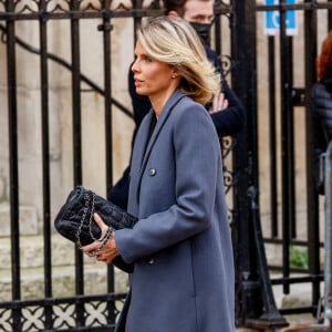 Sylvie Tellier - Obsèques de Jean-Pierre Pernaut en la Basilique Sainte-Clotilde à Paris le 9 mars 2022. © Cyril Moreau / Bestimage