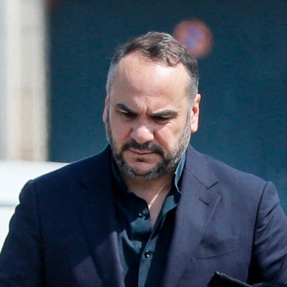 François-Xavier Demaison - Arrivées à l'hommage funèbre à Jacques Perrin aux Invalides à Paris, France, le 29 avril 2022. © Christophe Clovis/Bestimage