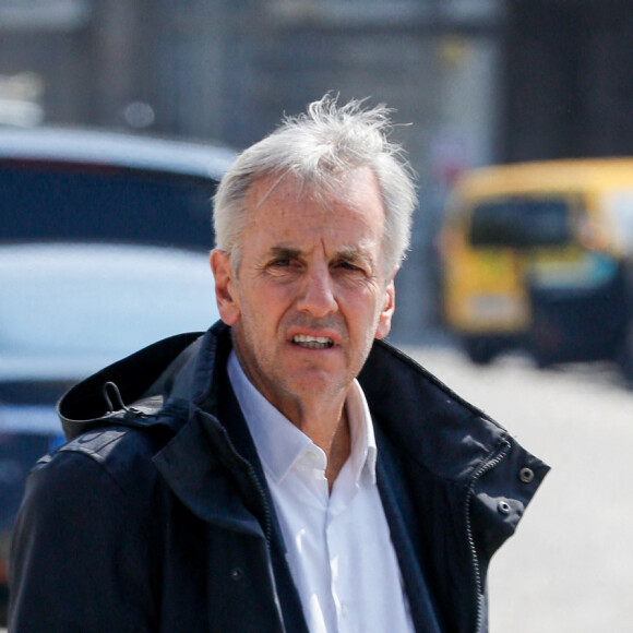 Bernard de La Villardière - Arrivées à l'hommage funèbre à Jacques Perrin aux Invalides à Paris, France, le 29 avril 2022. © Christophe Clovis/Bestimage