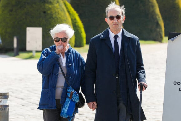 Guest - Sorties de l'hommage funèbre à Jacques Perrin aux Invalides à Paris, France, le 29 avril 2022. © Christophe Clovis/Bestimage