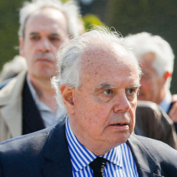 Frédéric Mitterrand - Sorties de l'hommage funèbre à Jacques Perrin aux Invalides à Paris, France, le 29 avril 2022. © Christophe Clovis/Bestimage