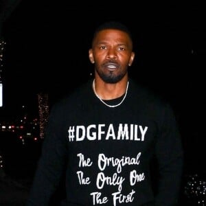 Exclusif - Jamie Foxx dine en compagnie d'un ami à Matsuhisa à Beverly Hills, le 15 Mars 2019.