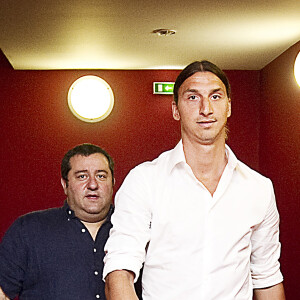 Zlatan Ibrahimovic et son agent Mino Raiola le 18 juillet 2012