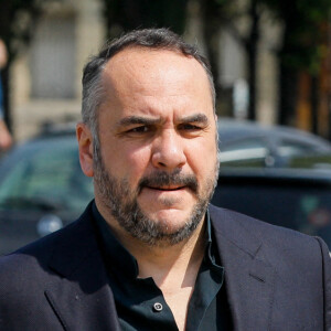 François-Xavier Demaison - Arrivées à l'hommage funèbre à Jacques Perrin aux Invalides à Paris, le 29 avril 2022. © Christophe Clovis/Bestimage