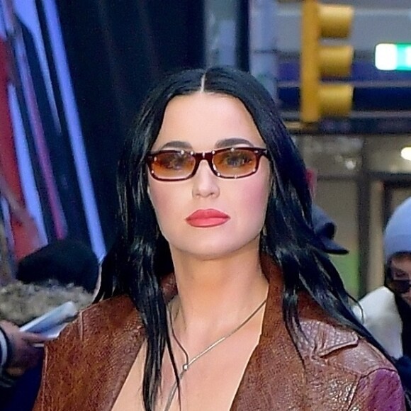 Katy Perry fait la promotion de la nouvelle saison de "American Idol" dans l'émission "Good Morning America" à New York, le 22 février 2022.