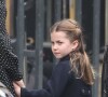 La princesse Charlotte - Arrivées de la famille royale d'Angleterre au Service d'action de grâce en hommage au prince Philip, duc d'Edimbourg, à l'abbaye de Westminster à Londres. Le 29 mars 2022