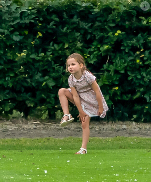 Info - La princesse Charlotte de Cambridge fête ses 5 ans - La princesse Charlotte de Cambridge lors d'un match de polo de bienfaisance King Power Royal Charity Polo Day à Wokinghan, comté de Berkshire, Royaume Uni, le 10 juillet 2019.