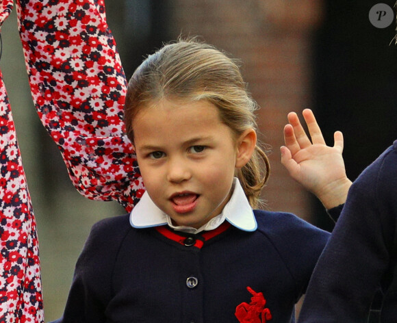 Info - La princesse Charlotte de Cambridge fête ses 5 ans - Le prince William, duc de Cambridge, et Catherine (Kate) Middleton, duchesse de Cambridge, accompagnent le prince George et la princesse Charlotte pour leur rentrée scolaire à l'école Thomas's Battersea à Londres, Royaume Uni, le 5 septembre 2019.