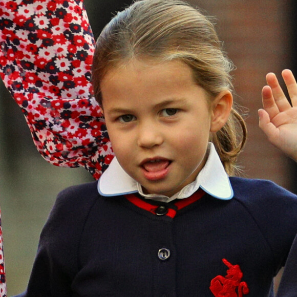 Info - La princesse Charlotte de Cambridge fête ses 5 ans - Le prince William, duc de Cambridge, et Catherine (Kate) Middleton, duchesse de Cambridge, accompagnent le prince George et la princesse Charlotte pour leur rentrée scolaire à l'école Thomas's Battersea à Londres, Royaume Uni, le 5 septembre 2019.