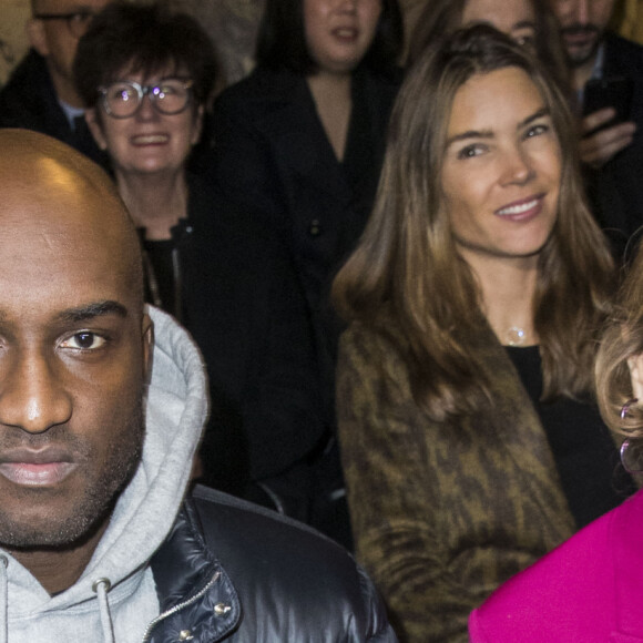 Virgil Abloh et Natalia Vodianova au défilé Hommes Automne-Hiver Berluti 2019/2020 à Paris le 18 janvier 2019. 
