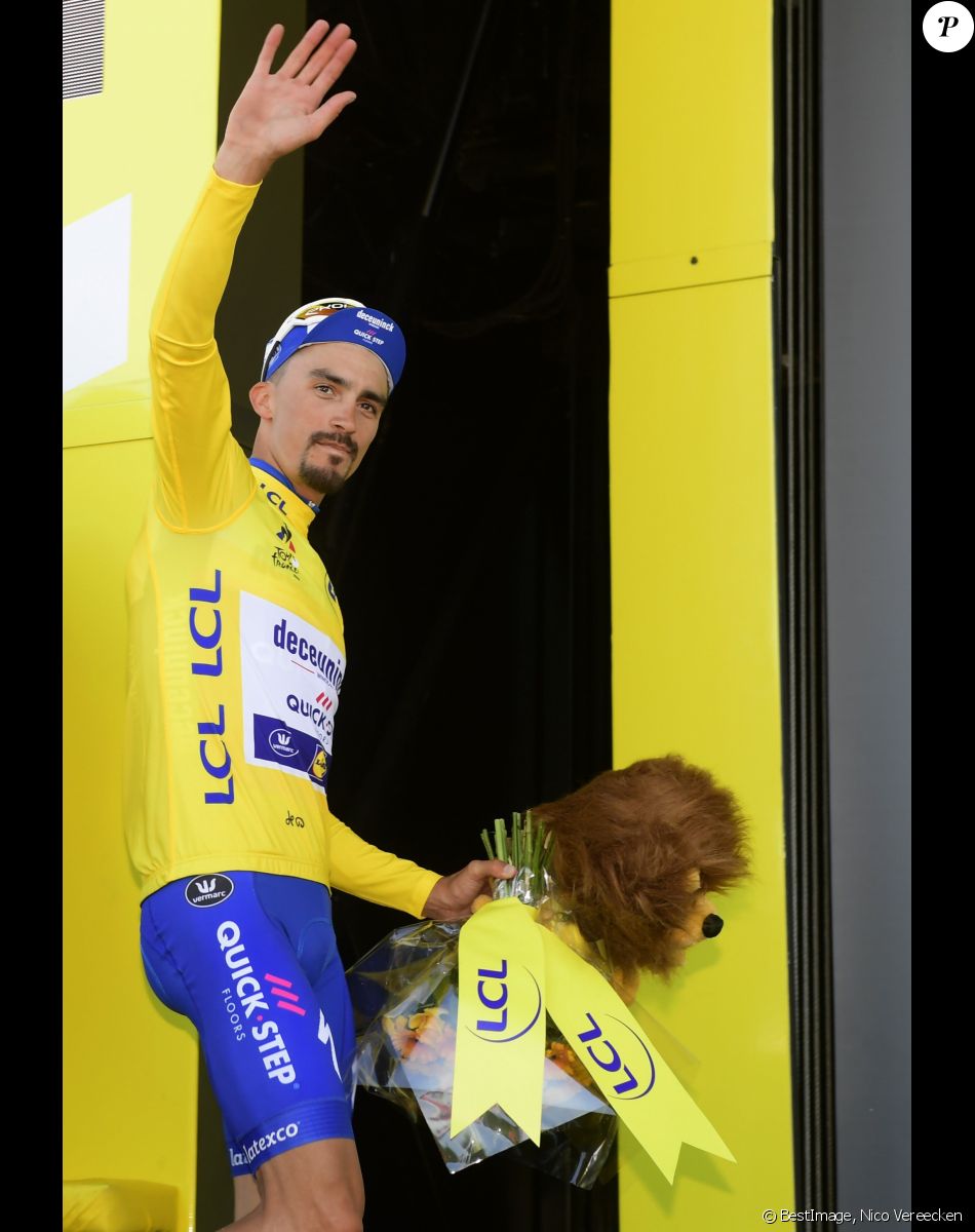Julian Alaphilippe, maillot jaune du tour de France 2019 lors de l'étape 4 entre Reims et Nancy le 9 juillet 2019. © Nico Vereecken / Panoramic / Bestimage