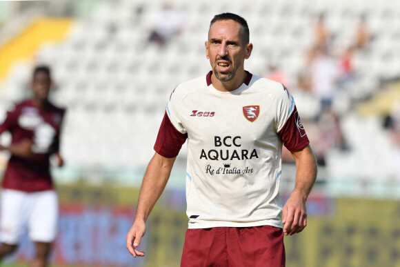 Franck Ribéry fait sa première apparition sous le maillot de la Salernitana lors du match de Serie A l'opposant au Torino au stade Olympique de Turin, Italie, le 12 septembre 2021. © Reporter Torino/LPS/Zuma Press/Bestimage