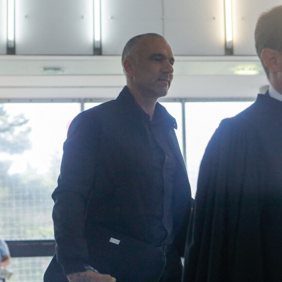 Exclusif - Patrick Antonelli (mari d'Amel Bent) - Procès de P. Antonelli, accusé de corruption active et de blanchiment dans une affaire de faux permis de conduire qui remonte à 2016 à la 15ème chambre du tribunal correctionnel de Nanterre, le 18 juin 2020. Le procès se déroule jusqu'au 19 juin 2020. © Christophe Clovis / Bestimage