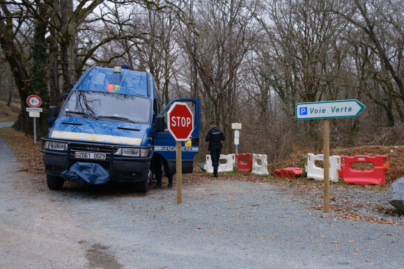 Recherches du corps de Delphine Jubillar par la gendarmerie le 18 janvier 2022 à Cagnac-les-Mines
