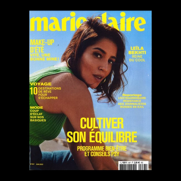 Retrouvez l'interview de Leïla Bekhti dans le magazine Marie-Claire, n°837 de juin 2022.