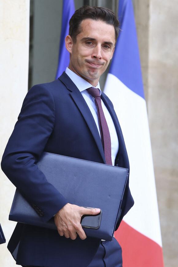 Jean-Baptiste Djebbari, secrétaire d'état aux transports - Sortie du séminaire gouvernemental au palais de l'Elysée à Paris le 4 septembre 2019.