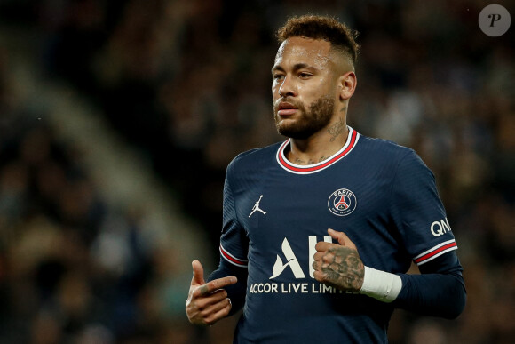 Neymar JR (Paris Saint Germain) - Football : Match Ligue 1 Uber Eats PSG Vs Lens (1-1) au parc des princes à Paris le 23 avril 2022 © Aurelien Morissard / Panoramic / Bestimage