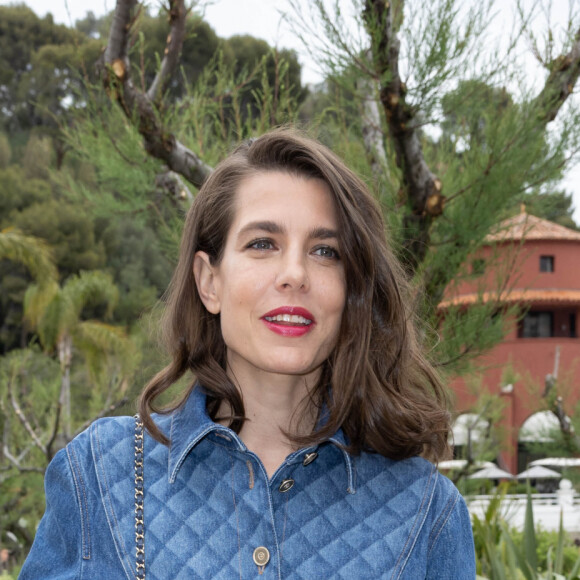 Charlotte Casiraghi - Les célébrités assistent au défilé croisière Chanel au Monte Carlo Beach à Monaco, le 5 mai 2022. © Olivier Borde / Bestimage 