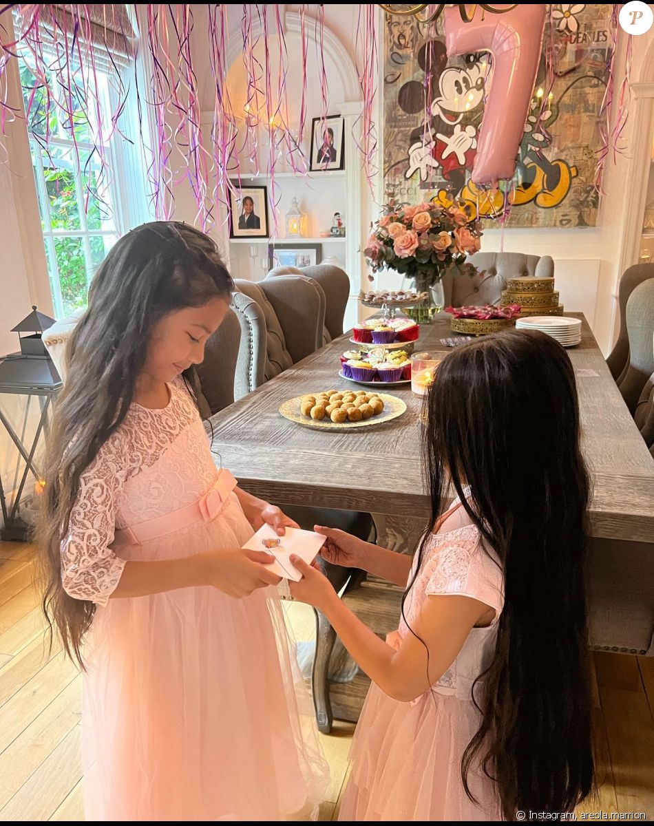 La fête organisée par Alphonse Areola et sa femme pour les 7 ans de leur fille Ayleen-Grace.