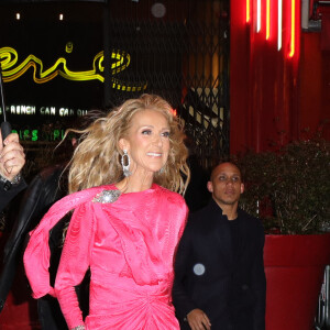 Exclusif -  Céline Dion et Pepe Munoz se sont rendus au Moulin Rouge pour applaudir Nora une de leurs amies qui dansait pour la dernière fois sur la scène du célèbre cabaret à Paris le 24 janvier 2019. 