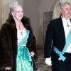 Dîner officiel au palais de Christiansborg, le 27 janvier 2010, organisé par la reine Margrethe, accompagnée du prince consort Henrik