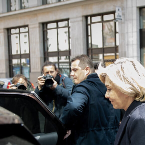 Valérie Pecresse - Réunion du parti Les Républicains, au lendemain de la défaite de V.Pécresse (4,8%) au 1er tour des élections présidentielles, à Paris, le 11 avril 2022.