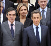 François Fillon, Nicolas Sarkozy, Valérie Pécresse, Nora Berra, Bruno Le Maire à l'Elysée en 2007