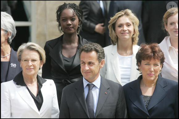 Nicolas Sarkozy avec une partie de ses ministres dont Valérie Pécresse en 2007 à l'Elysée